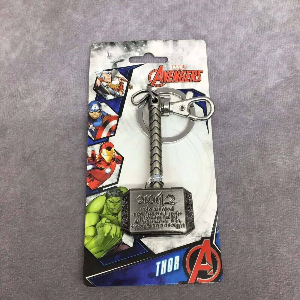 Marvels Avengers Thor Hammer Key Ring Heavy Duty Key Ring/KeyChain - Picture 1 of 5